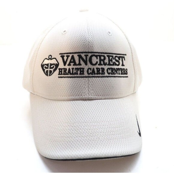 Vancrest‎ Health Care Centers  Nike White Golf Baseball Cap Hat Small - Picture 1 of 6
